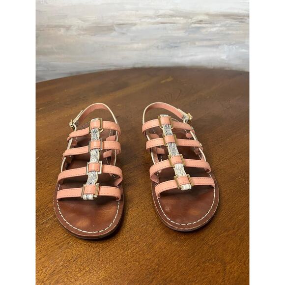 Tory Burch Women's Reggie Gladiator Cream Sandal Size 7 - Picture 3 of 5